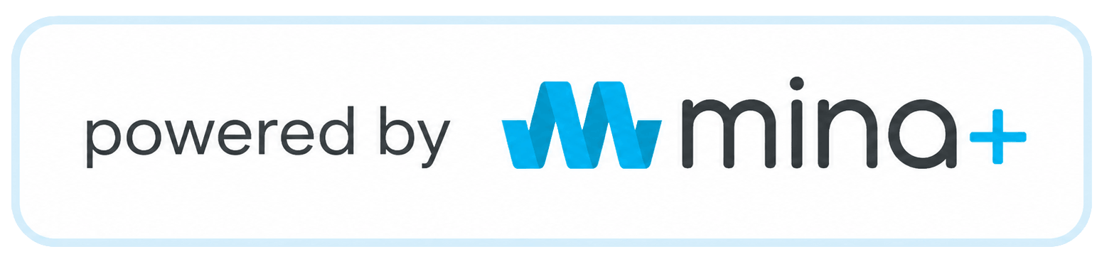 Powered by mina+ logo for Scanprobe’s drain inspection and reporting workflow